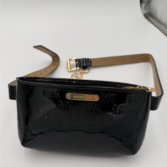 Michael Kors Handbags - Michael Michael Kors Glossy Black Belt Bag